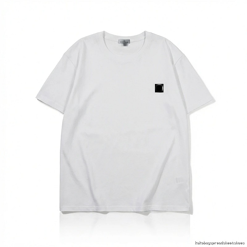 Stone Island minimalist style white T-shirt