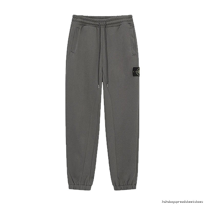 StoneIsland Compass Badge Street Style Grey Sweatpants