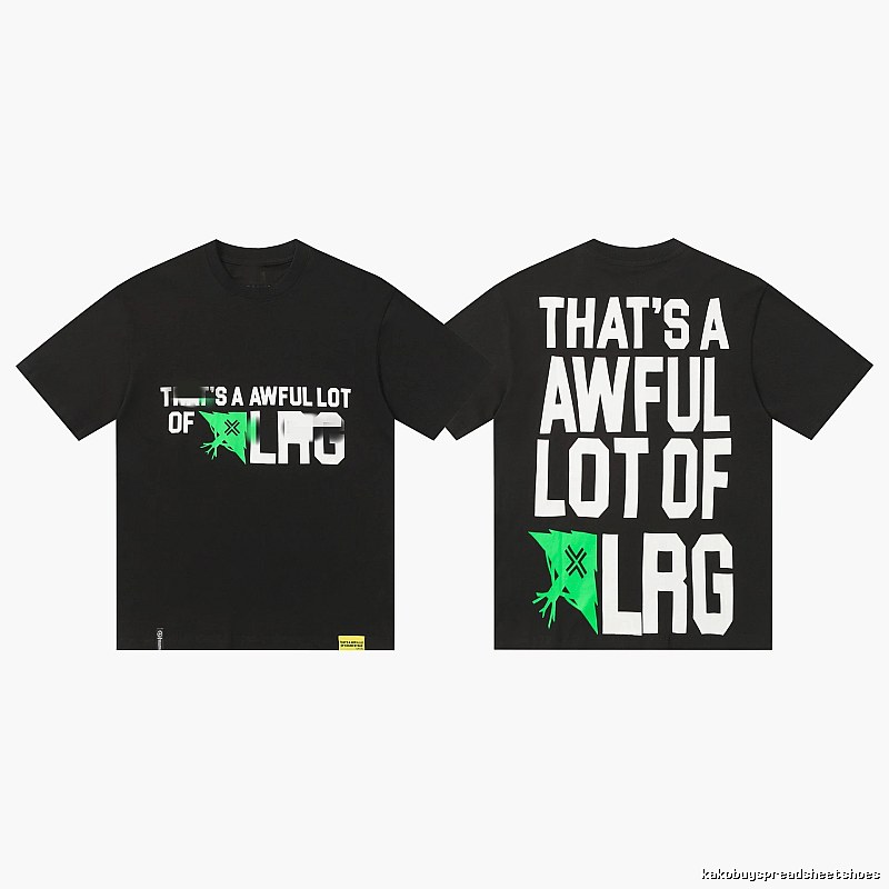 Street Style Black T-shirt with COUGH SYRUP Letter Print
