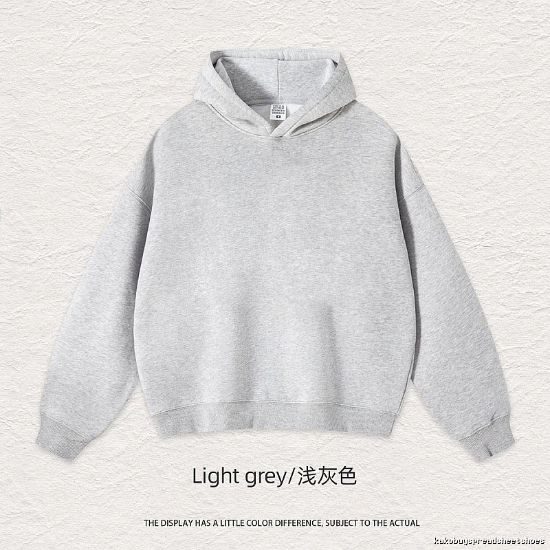 Streetwear Blank pullover hoodie Black Minimal A with Logo Accent