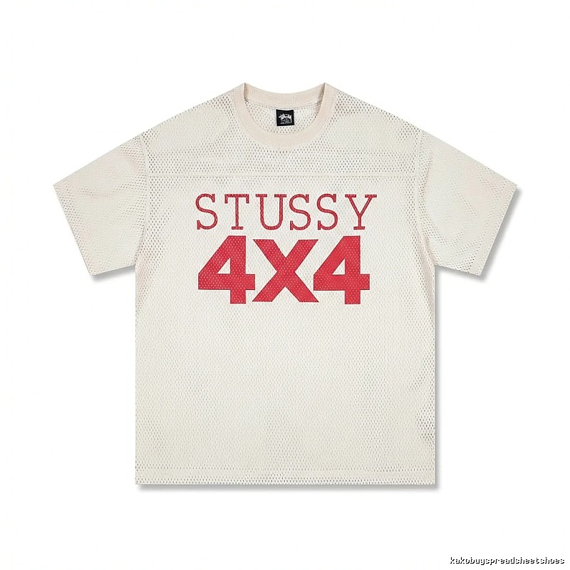 Stussy 4X4 Retro Style White T-shirt