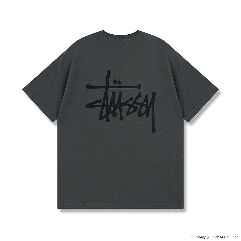 Stussy basic street style gray T-shirt