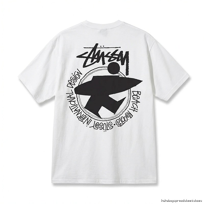 Stussy beach style white T-shirt