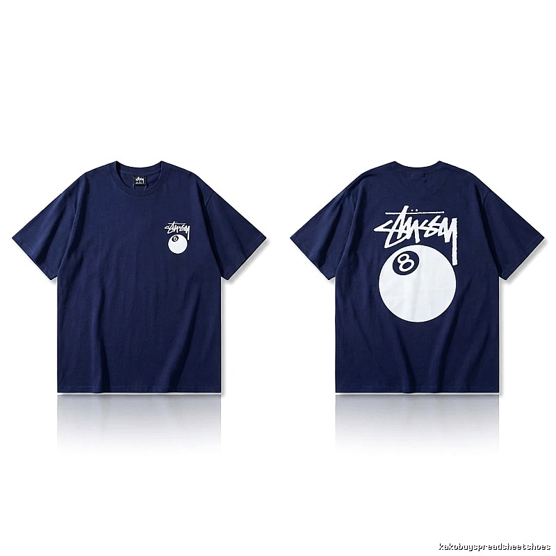 Stussy Billiards Element Minimalist Style T-shirt