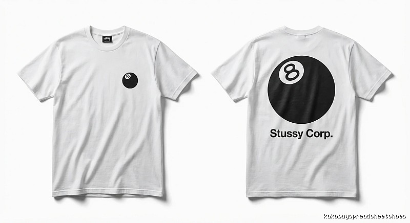 Stussy Billiards Series White T-shirt