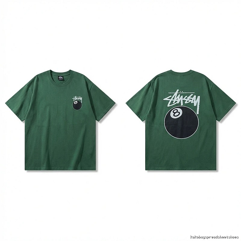 Stussy Black Eight Series Trendy and Cool Style T-shirt
