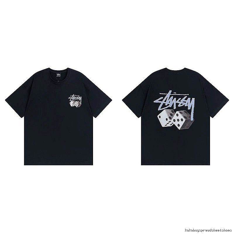 Stussy Black Spider Graphic T-Shirt Layered Outfit Logo