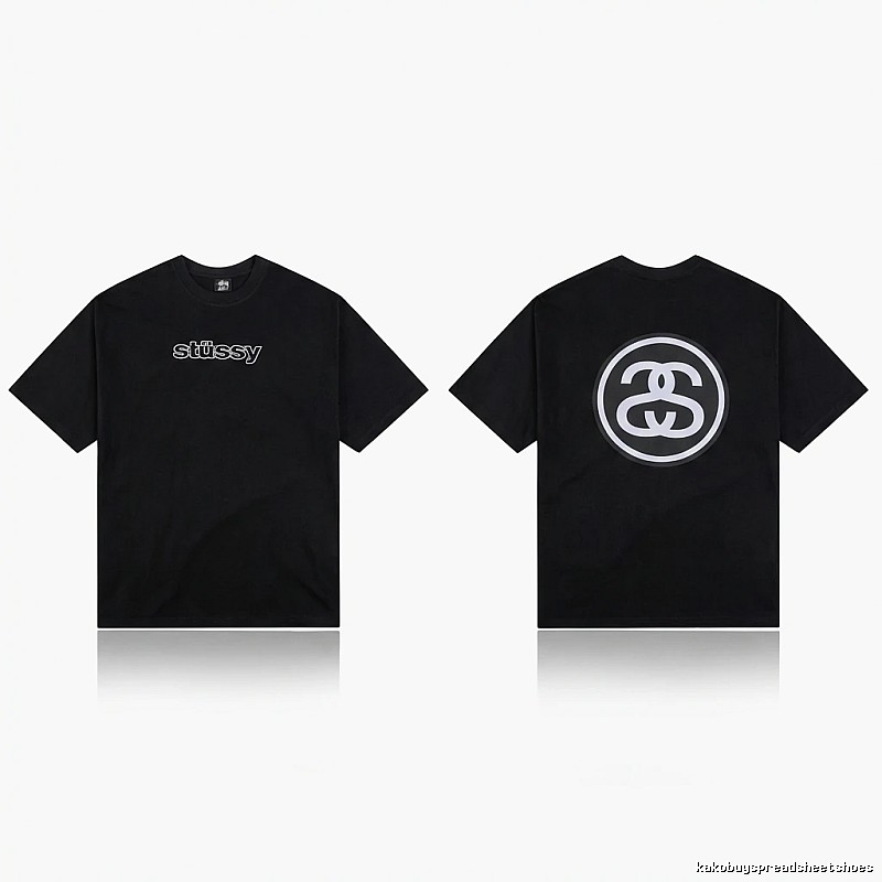 Stussy classic black T-shirt