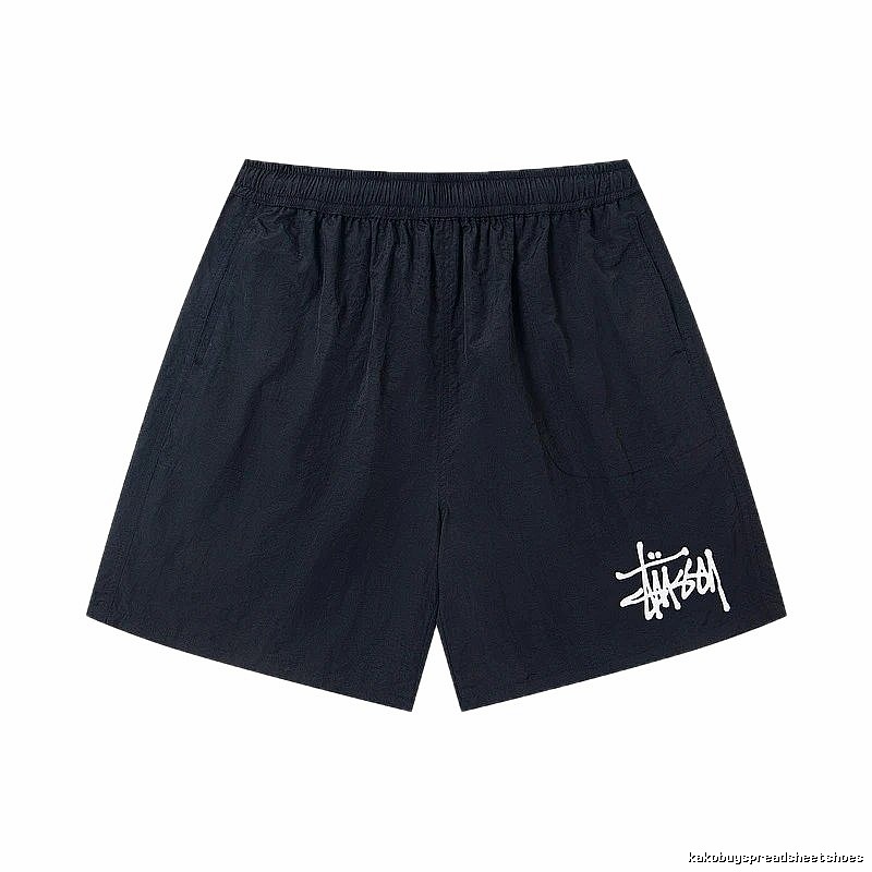 Stussy Classic Graffiti Street Style Black Shorts