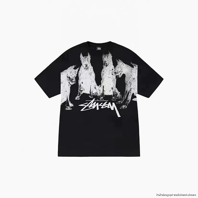 Stussy Classic Graphic T-shirt Black White Stussy for Daily Styling
