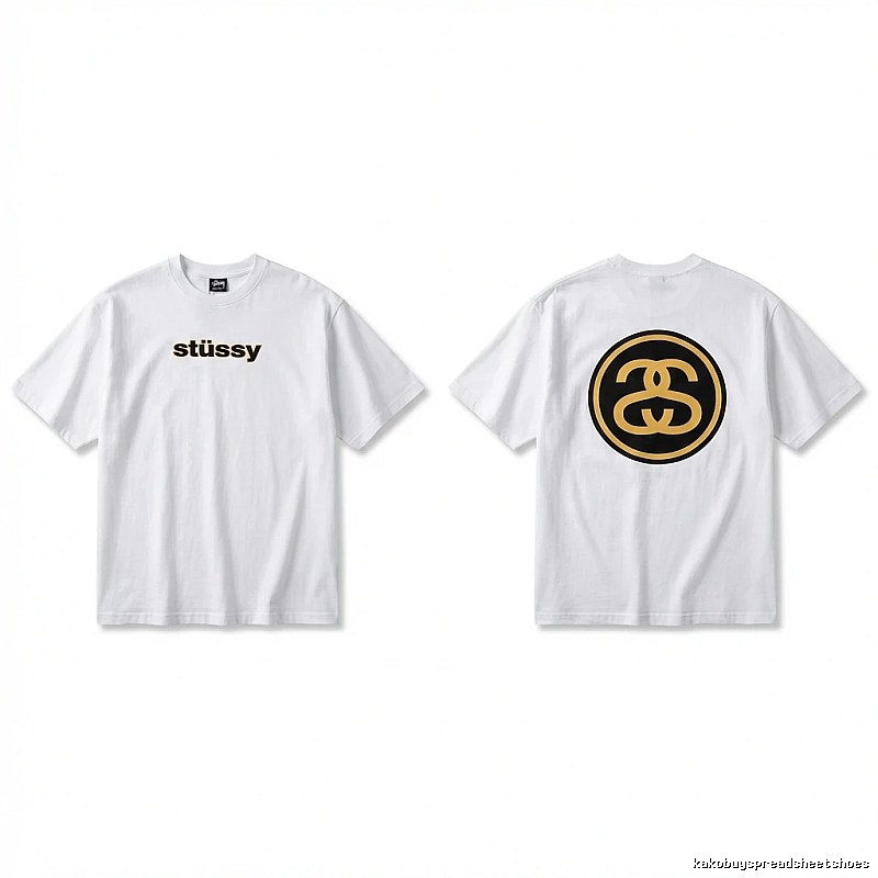 Stussy classic simple white T-shirt