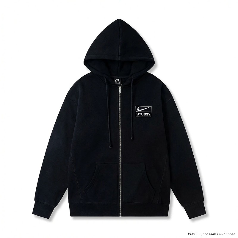 Stussy co-branded black hoodie