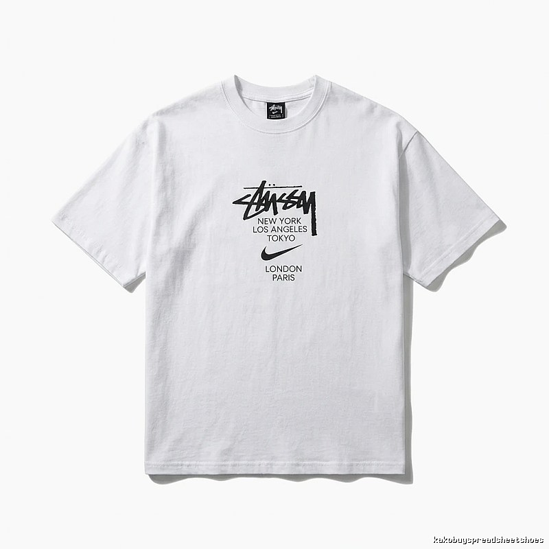 Stussy Co-branded Simple Style White T-shirt