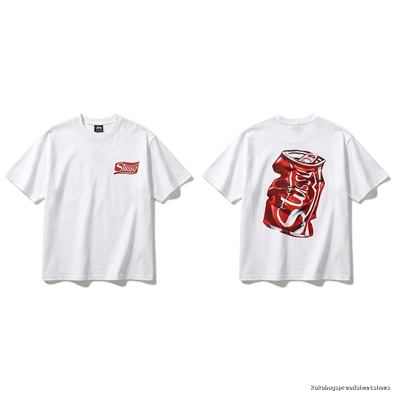Stussy Cola Print Casual White T-shirt