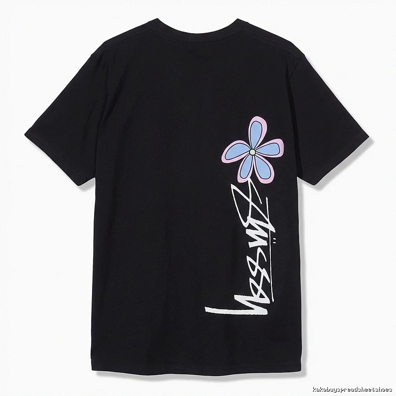Stussy Floral Style Black T-shirt