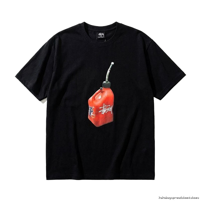 Stussy graffiti-style black T-shirt