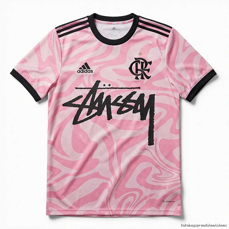 Stussy graffiti-style pink T-shirt