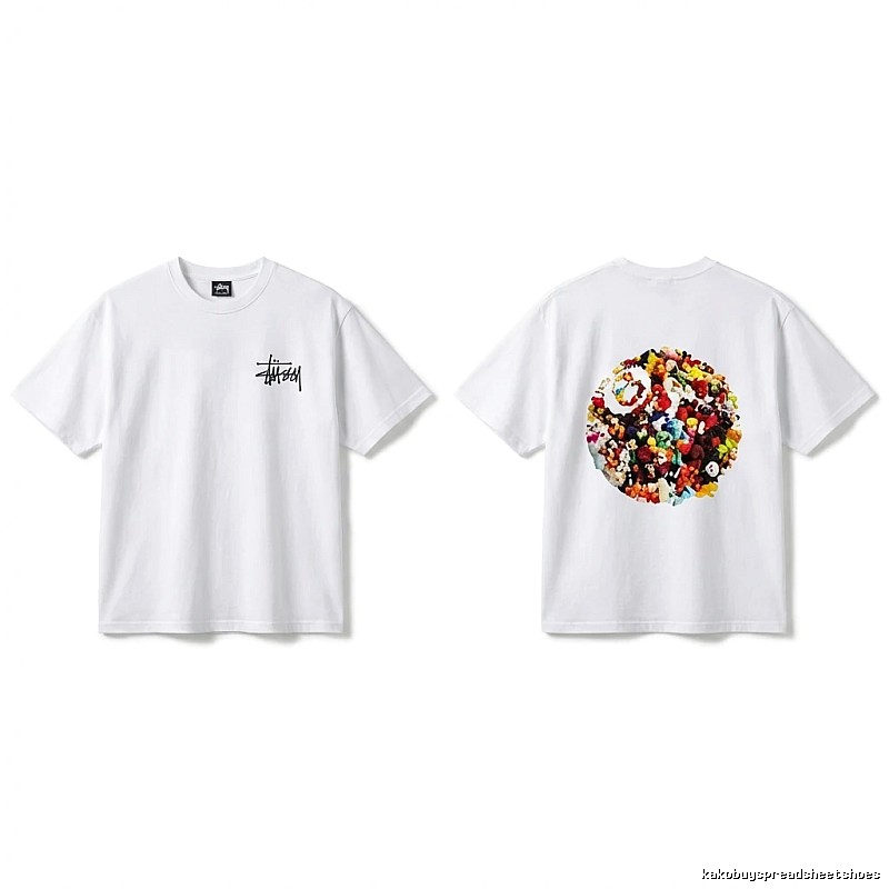 Stussy Graffiti Trendy White T-shirt