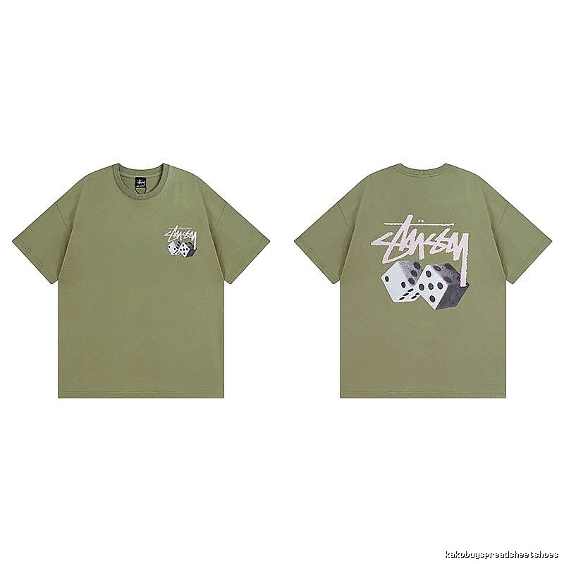 Stussy Green Spider Graphic T-Shirt Everyday Rotation Logo