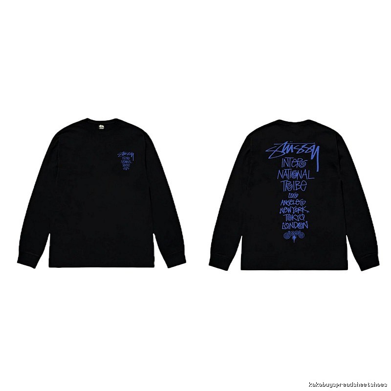 Stussy International Tribal Style Black Long-sleeve