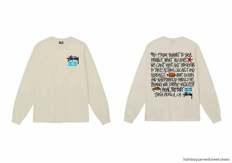 Stussy Marine Conservation Style Off-White Long-Sleeve