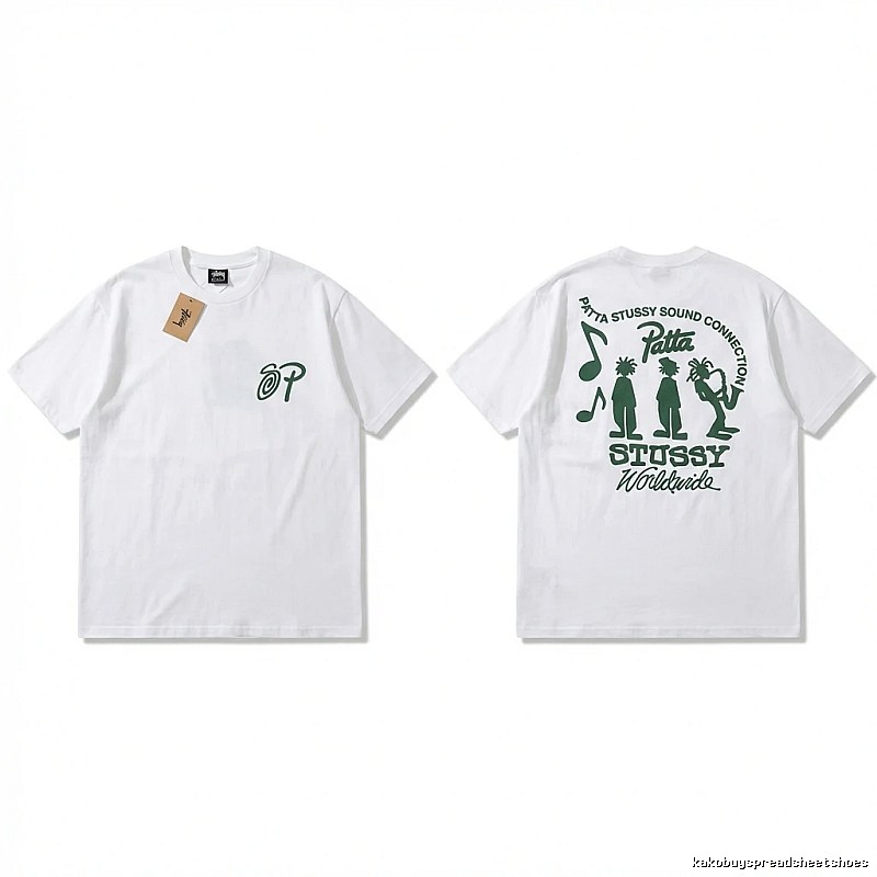 Stussy Music Print White T-shirt
