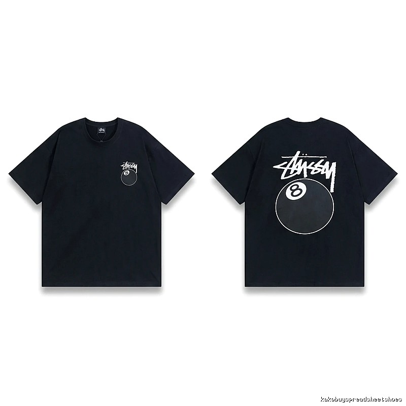 Stussy No.8 Ball Style Black T-shirt
