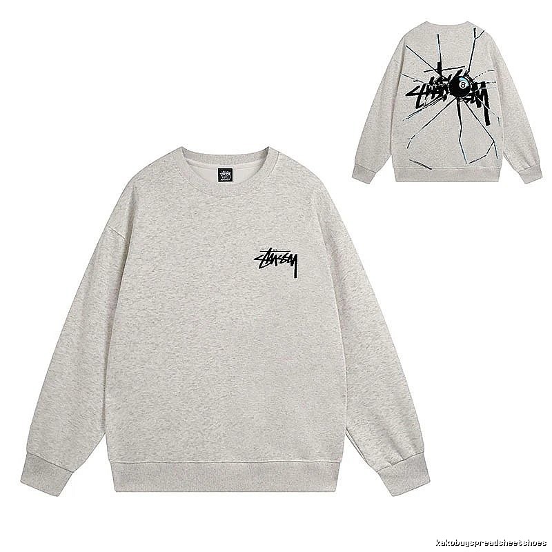 Stussy Oatmeal Style 536 Graphic SweatShirt Weekend Wear