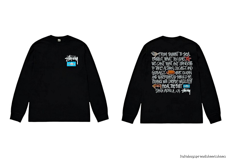 Stussy Ocean Style Black Long-sleeve