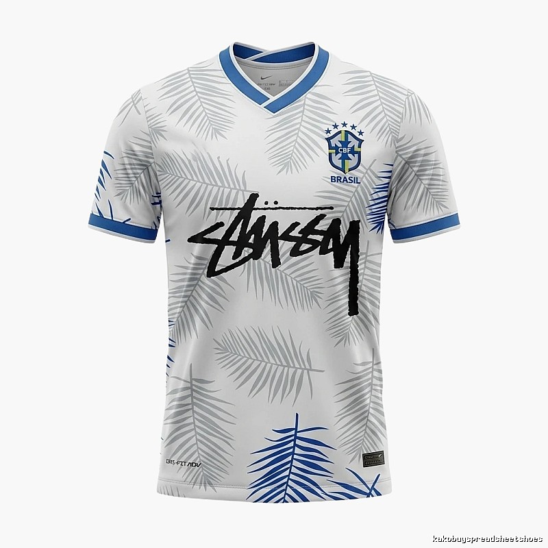 Stussy Palm Print White Shirt