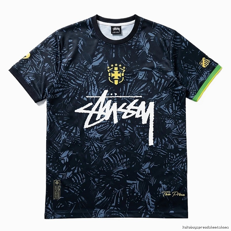 Stussy Printed Trendy Black Short-sleeve Shirt