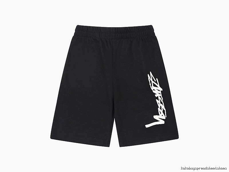 Stussy street-style black shorts