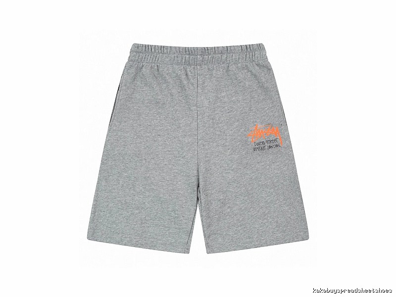Stussy street-style grey shorts