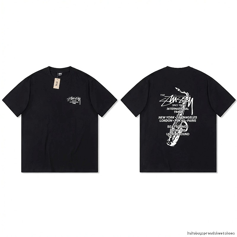 Stussy trendy and cool style black T-shirt