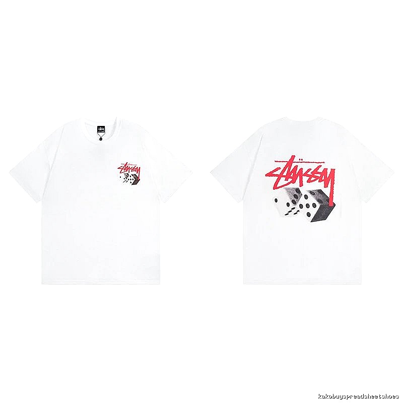 Stussy White Spider Graphic T-Shirt Fan Wear Logo