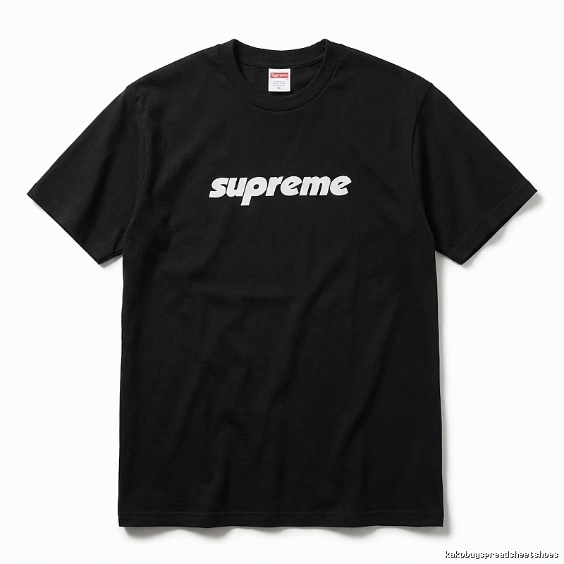Supreme basic black T-shirt