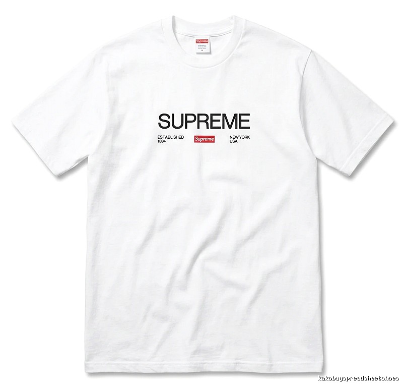 Supreme basic simple white T-shirt