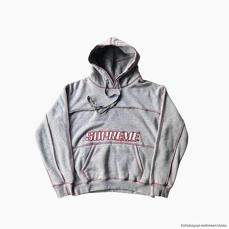 Supreme classic grey hoodie