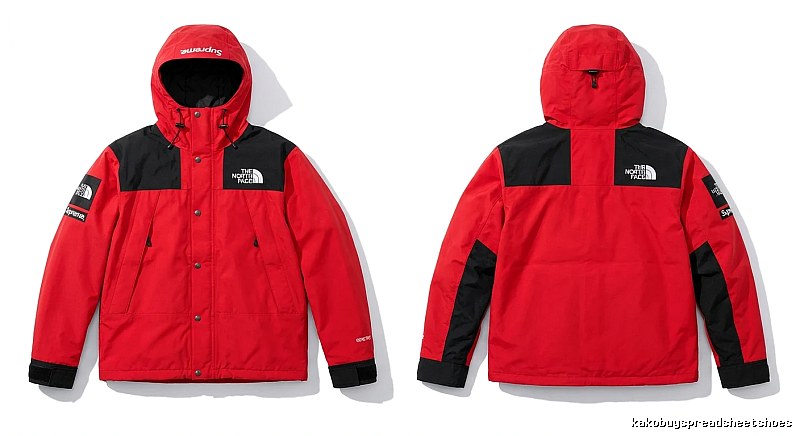 Supreme co-branded red windbreaker