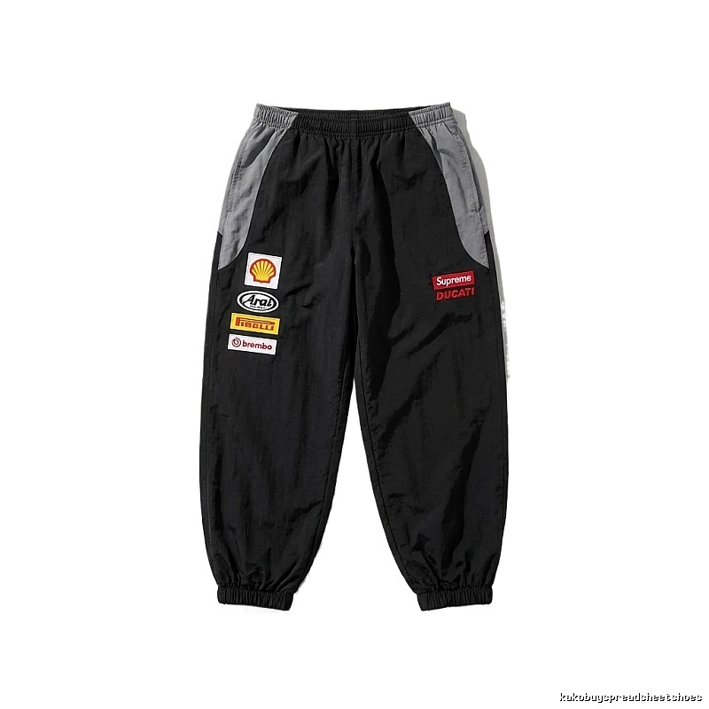 Supreme Co-branded Sporty Black Pants