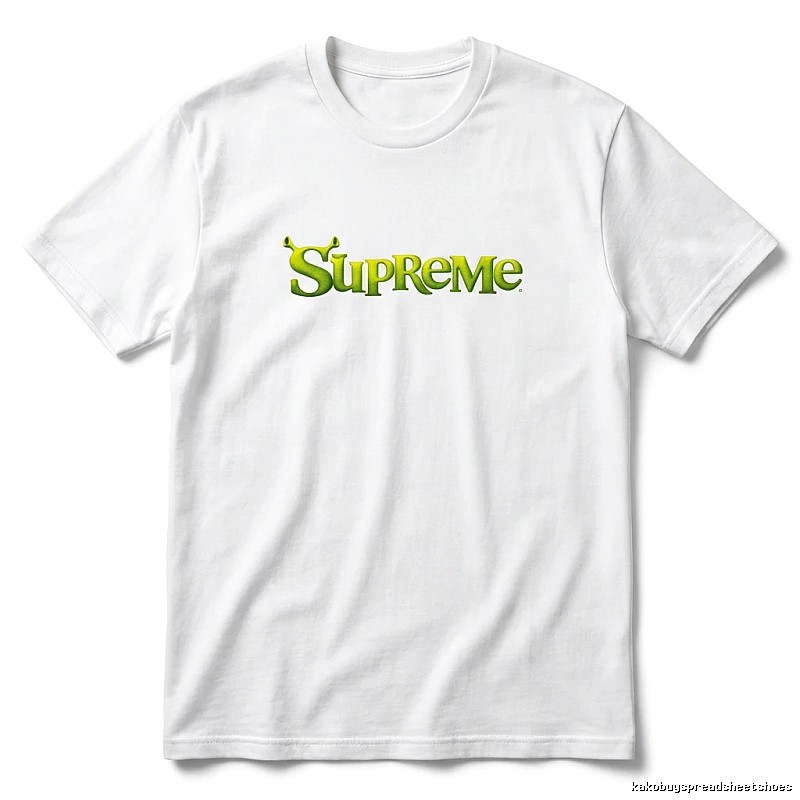 Supreme Fluorescent Green Trendy T-shirt