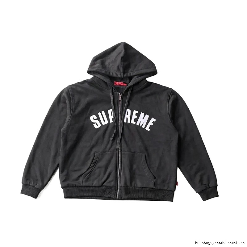 Supreme minimalist style black hoodie