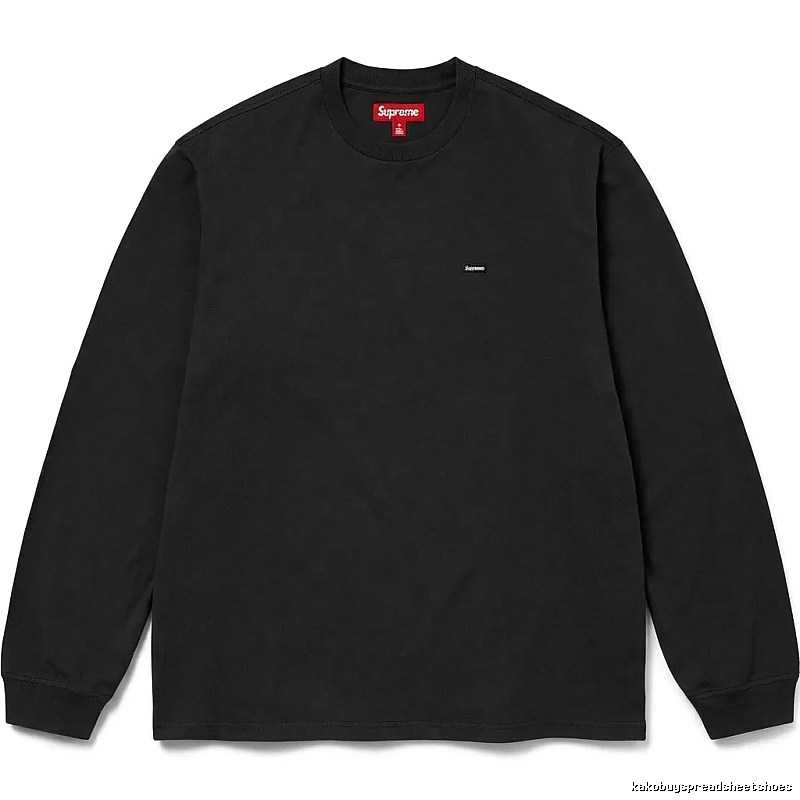 Supreme minimalist style black long-sleeved shirt