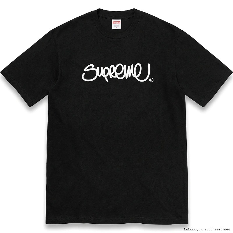 Supreme minimalist style black T-shirt