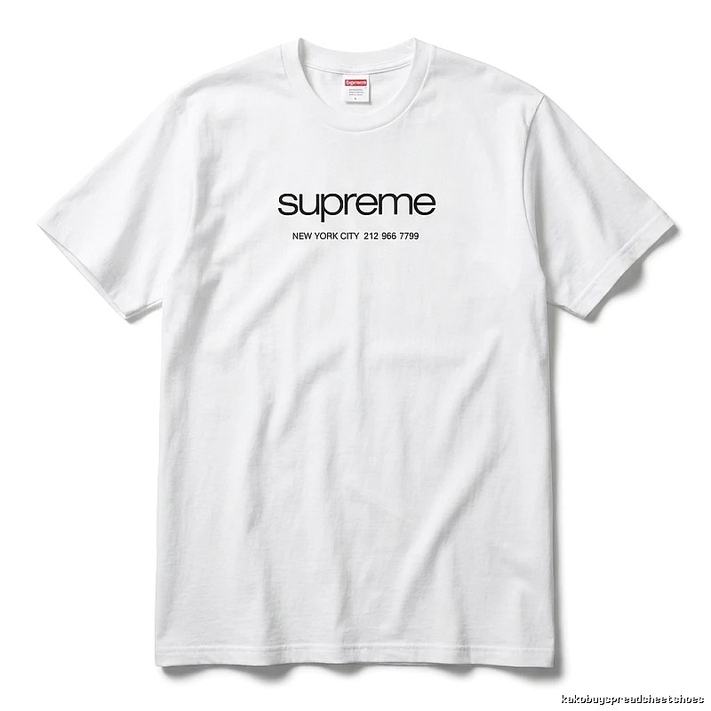 Supreme minimalist style white T-shirt
