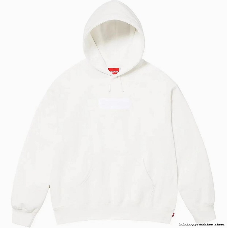 Supreme Monogram Logo hoodie Gray Red Oversized for Layered Styling