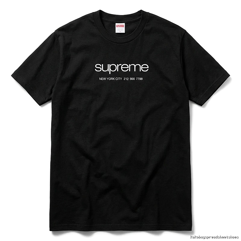 Supreme New York Style Black T-shirt