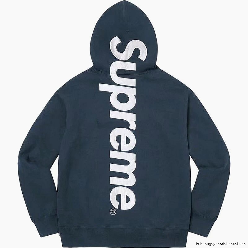 Supreme Premium Style Logo hoodie Gray Red Oversized for Resort Outfits
