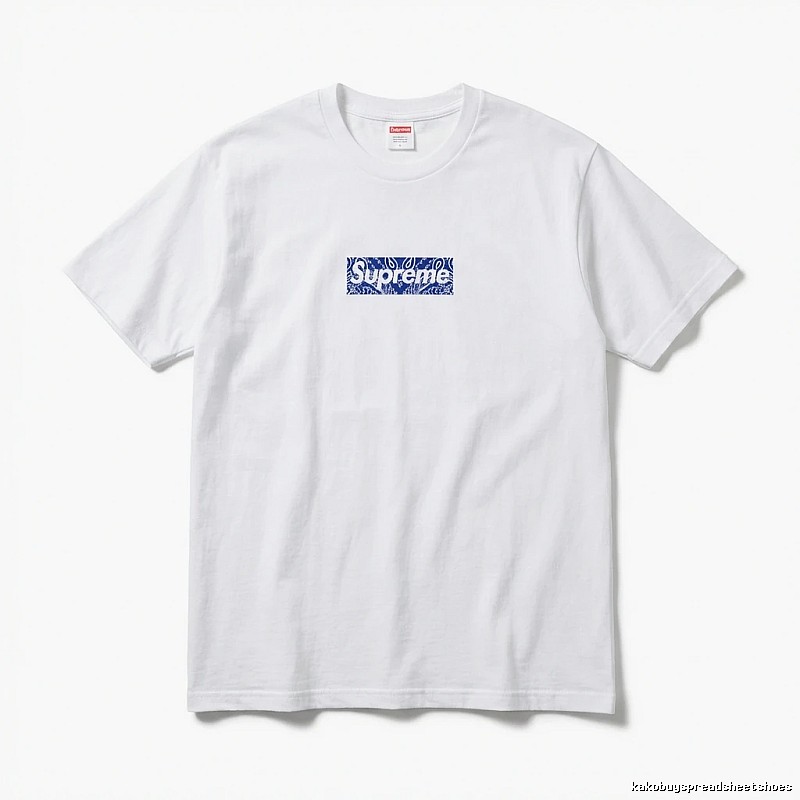 Supreme Print Simple White T-shirt