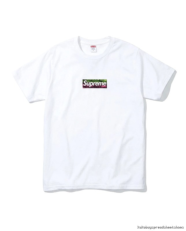 Supreme - printed simple white T - shirt